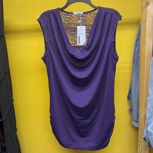 NWT Meaneor XL purple scoop neck shirt​​